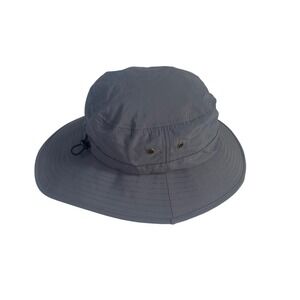 Outfly Sun Hat Mens OS Gray Boonie Fishing Hiking Wide Brim Adjustable Outdoor